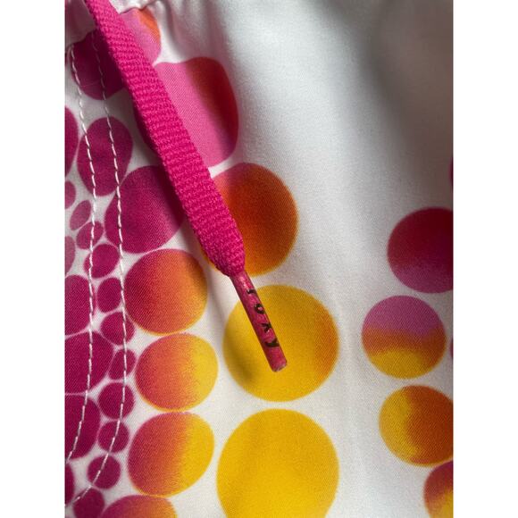 ROXY Board Shorts - White with Pink, Orange, Yellow Pattern - Size 13 - Picture 3 of 7